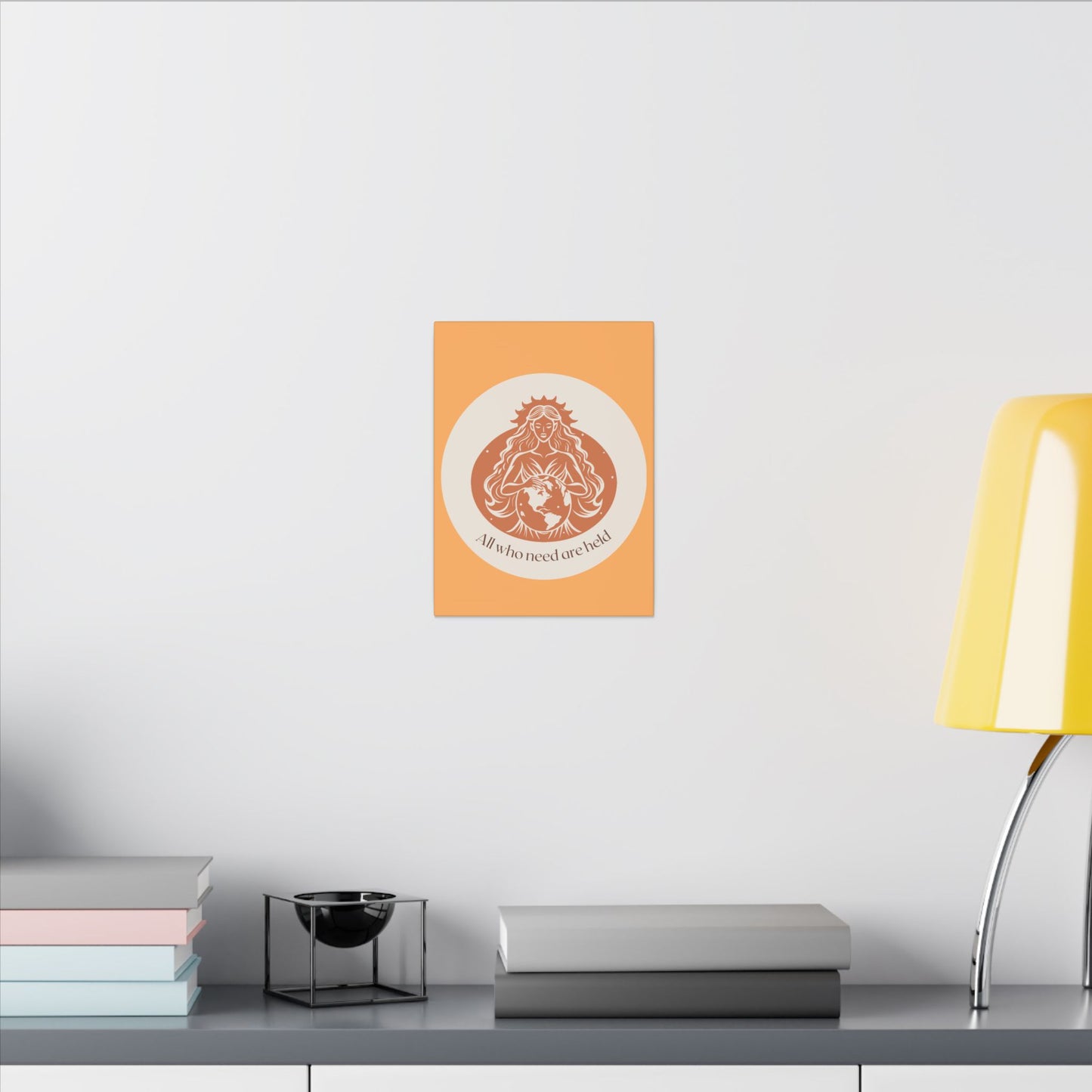 Earth Goddess Wall Canvas — 'All we have is what we hold' Decorative Matte Art