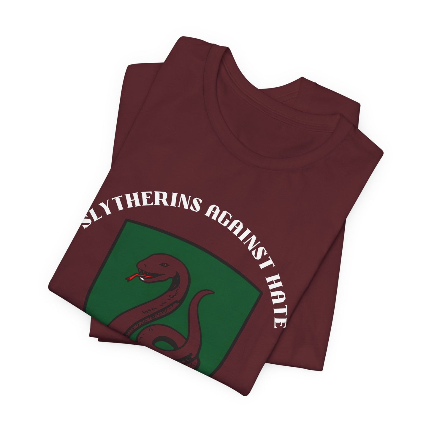 Slytherins Against Hate T-Shirt — Anti-Hate Green Crest Tee