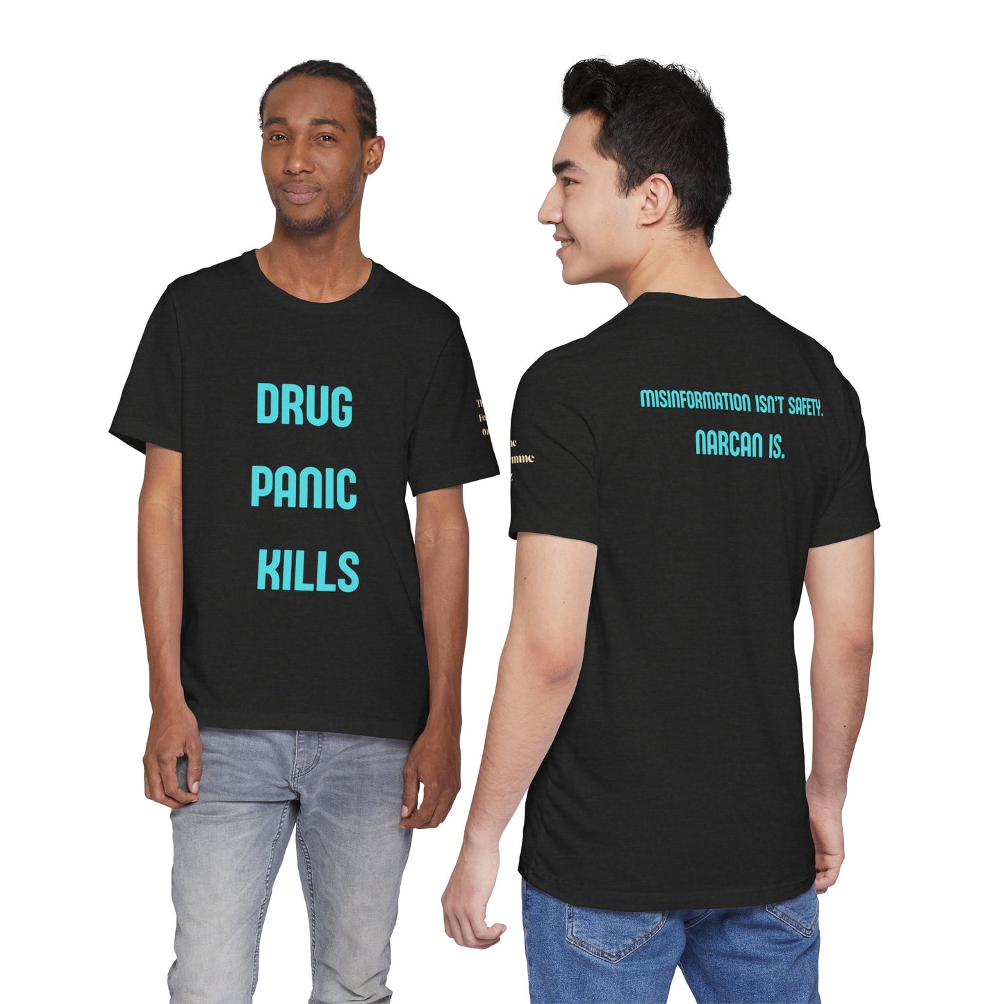 Narcan Awareness Tee — "Drug Panic Kills" Good Samaritan Narcan Shirt