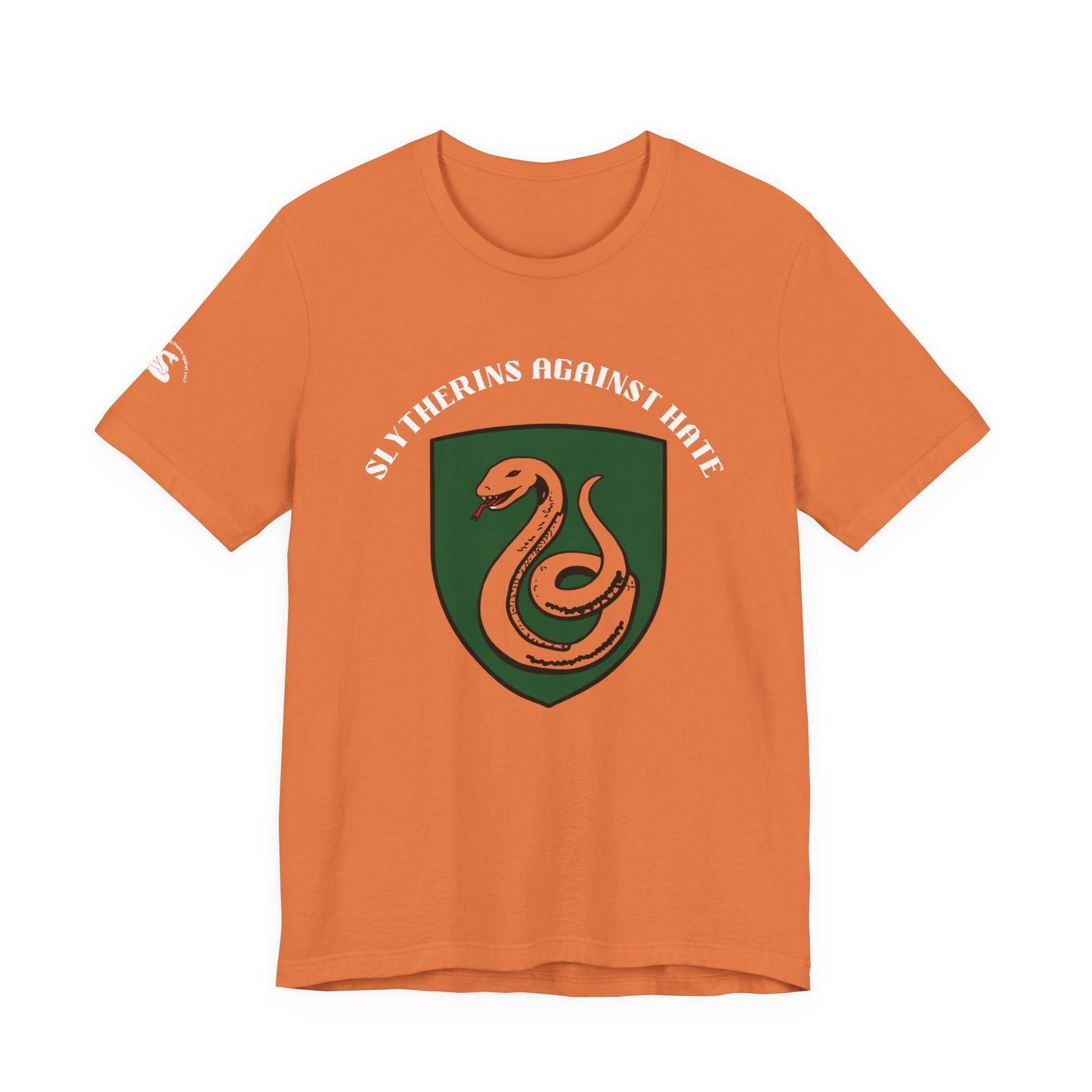 Slytherins Against Hate T-Shirt — Anti-Hate Green Crest Tee