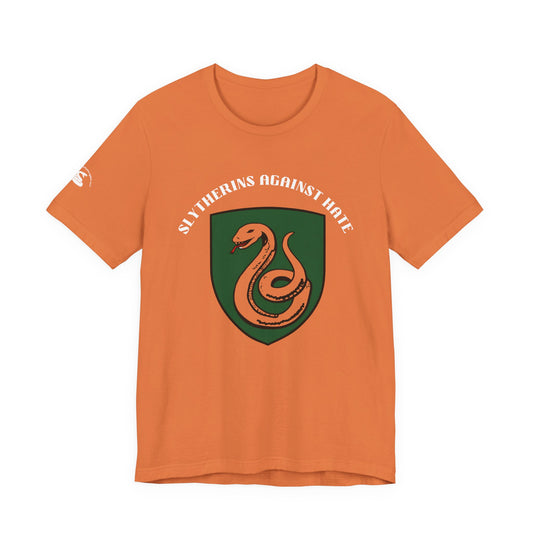 Slytherins Against Hate T-Shirt — Anti-Hate Green Crest Tee