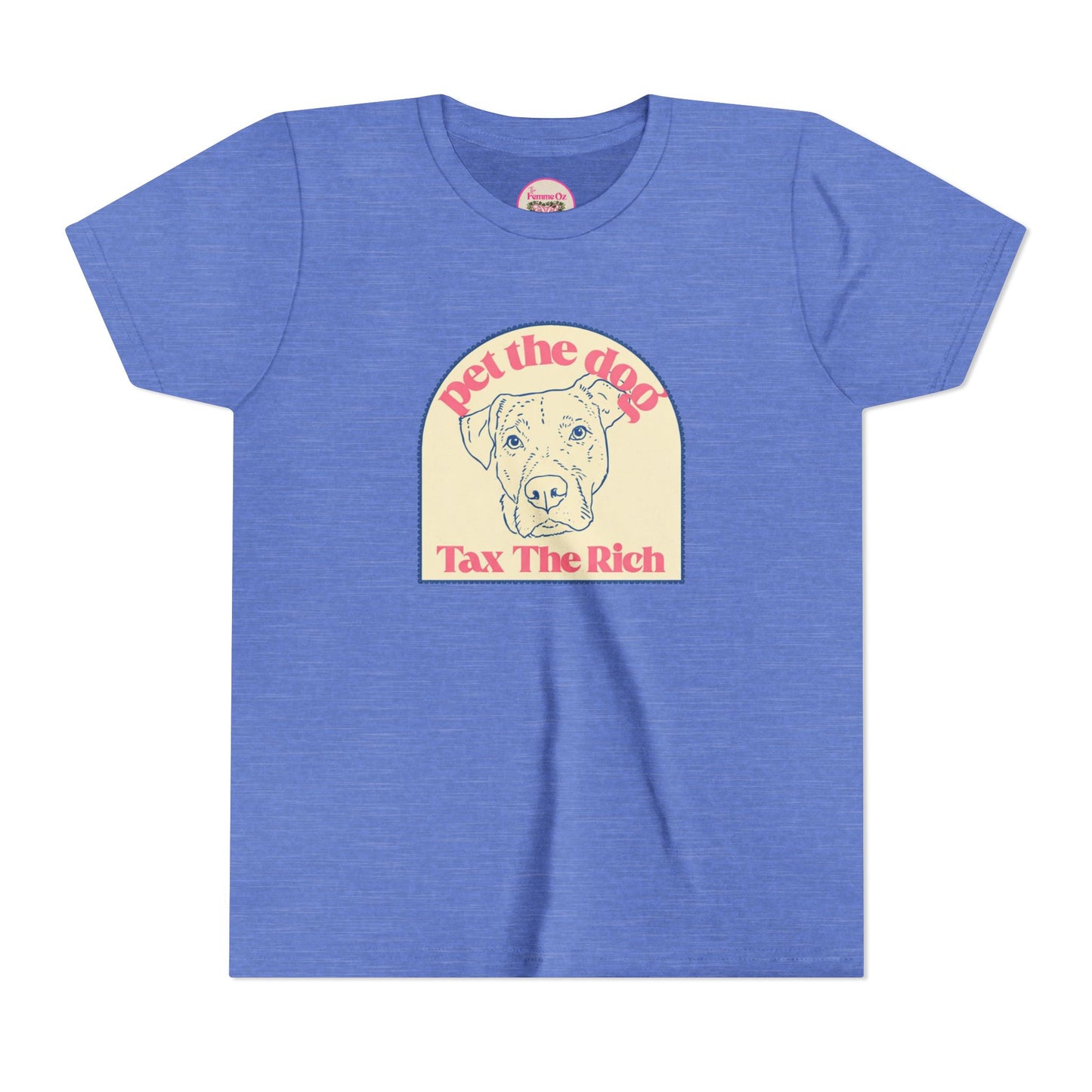 Youth Tee — 'Pet the Dog, Tax the Rich'