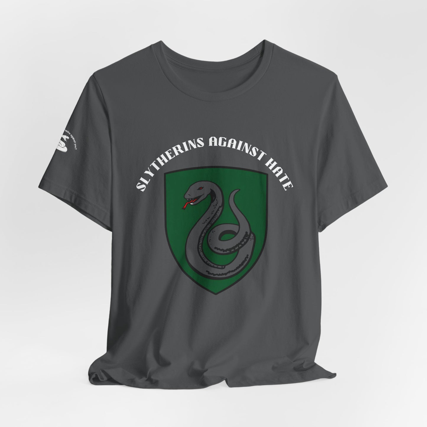 Slytherins Against Hate T-Shirt — Anti-Hate Green Crest Tee