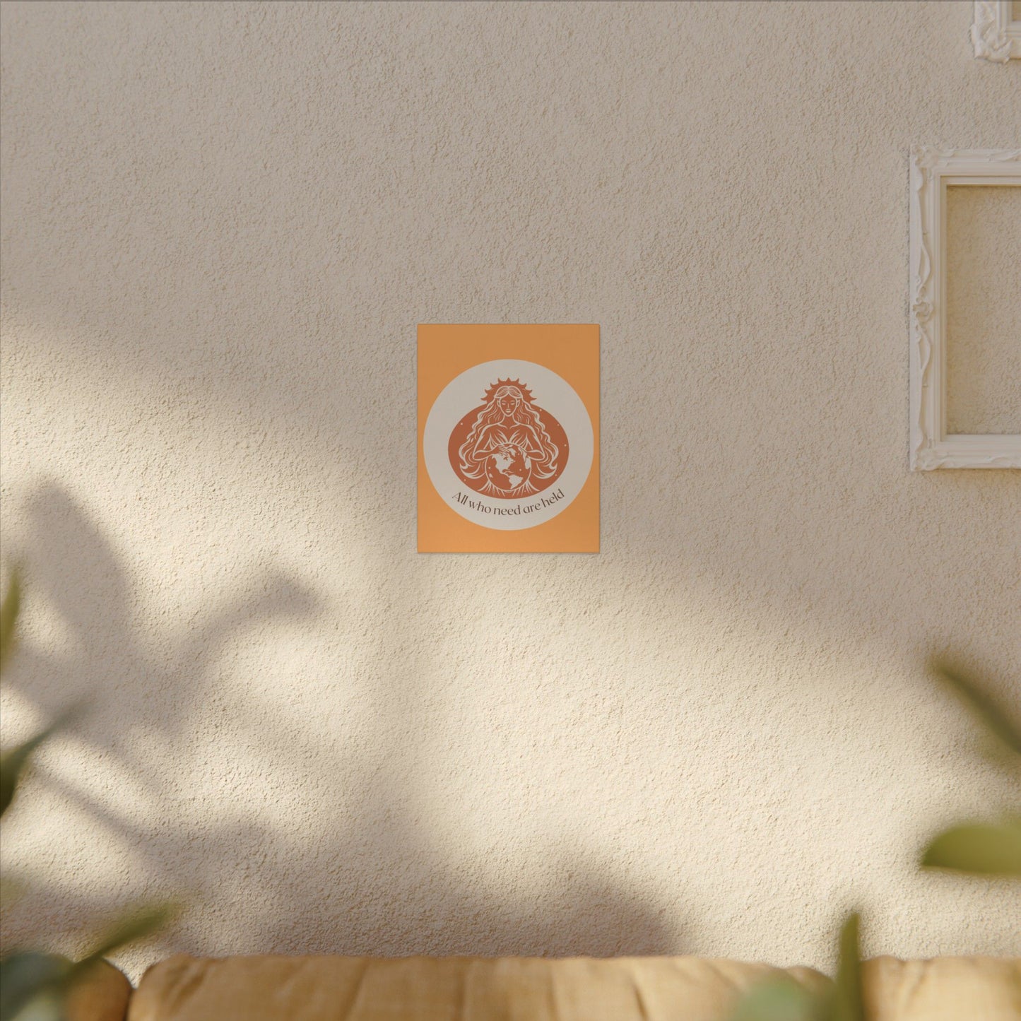 Earth Goddess Wall Canvas — 'All we have is what we hold' Decorative Matte Art